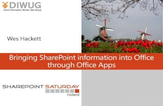 SPSNL - Bringing SharePoint information into Office through Office Apps