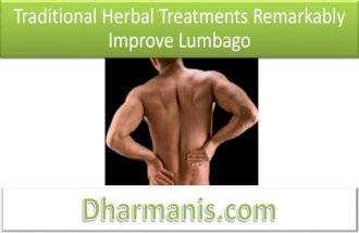 Traditional Herbal Treatments Remarkably Improve Lumbago