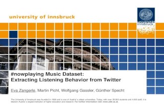 #nowplaying Music Dataset:Extracting Listening Behavior from Twitter