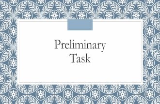 Preliminary Task - Script,