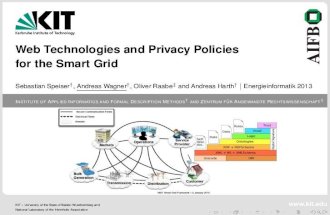Web Techologies and Privacy policies for the Smart Grid