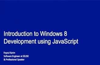 Windows store app development using javascript