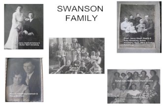 Swanson Family History