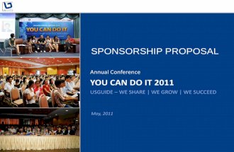 Sponsorship proposal  you can do it 2011- michigan ross