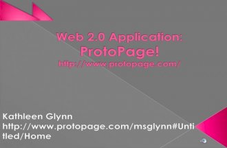 Web 2.0 Application: Protopage Draft!