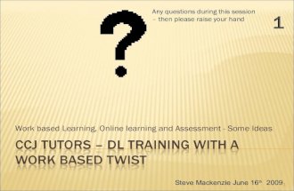 CCJ Tutors - Distance learning training with a work based twist