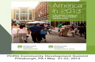 America in 2013: A ULI Survey of Views on Housing, Transportation and Community
