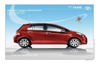 2010 Toyota Yaris Orchard Park
