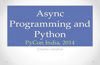Async programming and python