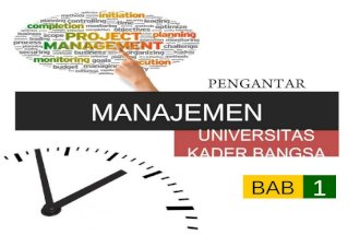 Pengantar Manajemen - BAB 1