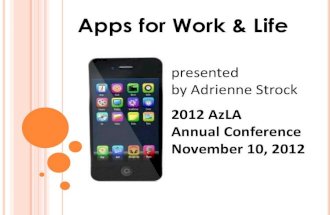 Apps for Work & Life by Adrienne L. Strock