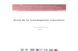 Etica De La Inv. Educativa.
