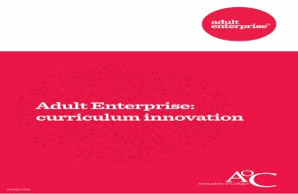 Adult Enterprise Curiculum Innovation