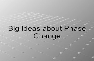 Big Ideas about Phase Change