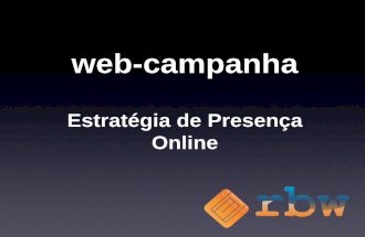 web-campanha - Estratégia de Presença Online