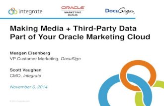Integrating Third Party Data With Oracle Marketing Cloud