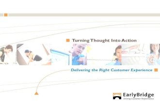 EarlyBridge Introduction to customer experience and customer journey mapping