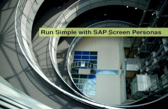 How to Run Simple With SAP Screen Personas