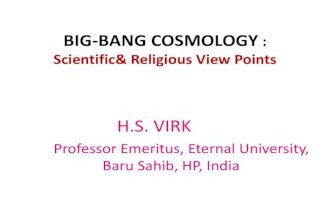 Big bang cosmology in religion and science