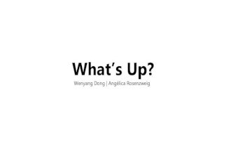 What's Up? - Windows phone application concept