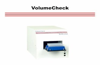 VolumeCheck Overview