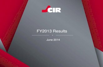 CIR Fy 2013 results