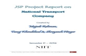 JSP Web Technology Application on Road Transport Services