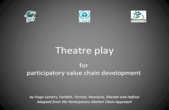 Theatre play for participatory value chain development