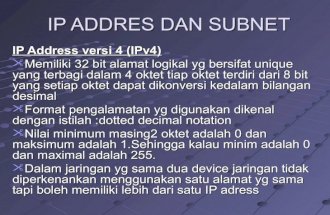 Ip addres dan_subnet_dan_kelas
