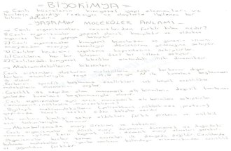 Biyokimya 1.hafta ders notları