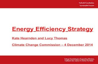 WG: Energy Efficiency Strategy for Wales, call for evidence