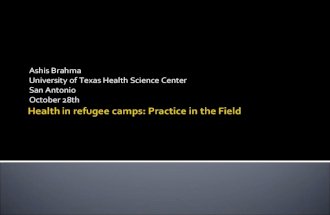 Doctoring in Refugee Camps