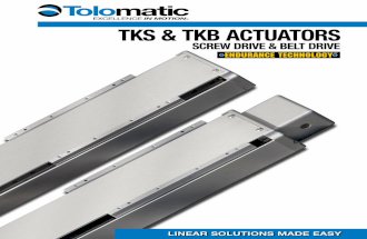 Precision Linear Actuators for XY Tables & Stages: TKS / TKB