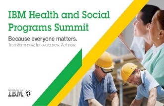 IBM Health and Social Programs Summit: Person-centered Team-based Care: Adventures Through Space and Time