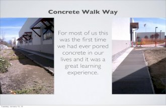 Concrete walkway for website