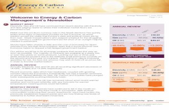 Energy & Carbon Management newsletter - June 2012