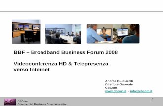 Videoconferenza HD & Telepresenza verso Internet