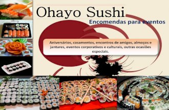 Ohayo Sushi - Catálogo