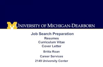 Job Search Preparation: Resumes, Cover letters & More by Britta Roan