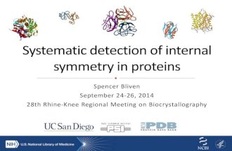Systematic detection of internal symmetry in proteins - Rheinknie Regiomeeting 2014