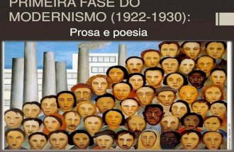 I fase do modernismo (1922 1930)
