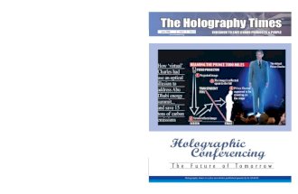 The Holography Times, June 2008, Volume 2, Issue No 3