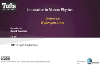 Lecture 12: Hydrogen Atom