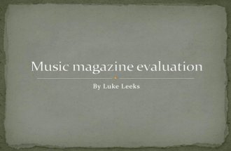 Music magazine evaluation 2