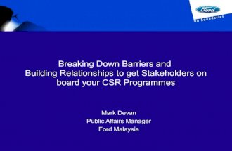 Breaking down barriers to successful CSR