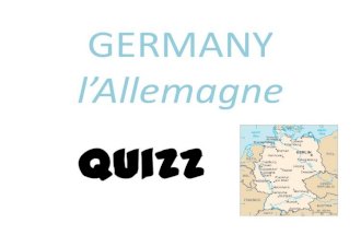 Germany quizz