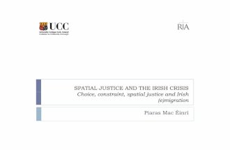 Spatial Justice and the Irish Crisis: Emigration - Piaras Mac Éinrí