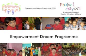 Empowerment Dream Programme (EDP) photo presentation