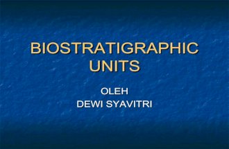 Kuliah 6   unit biostratigrafi
