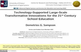 Technology-Supported Large-Scale Transformative Innovations for the 21st Century School Education